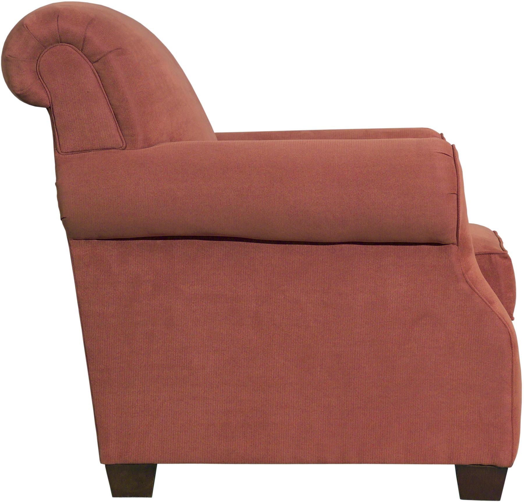 Kincaid Furniture Lynchburg 81484 Chair with Rolled Back and Tapered